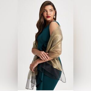 Laura Glitter Organza Evening Wrap